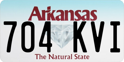AR license plate 704KVI