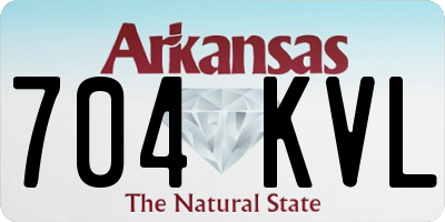 AR license plate 704KVL