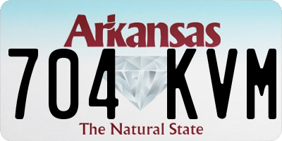 AR license plate 704KVM