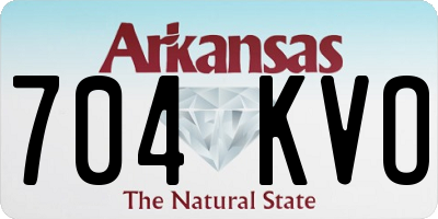 AR license plate 704KVO