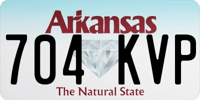 AR license plate 704KVP