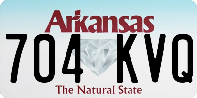 AR license plate 704KVQ