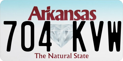 AR license plate 704KVW
