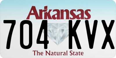 AR license plate 704KVX