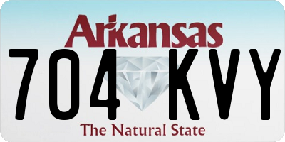 AR license plate 704KVY