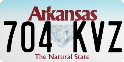 AR license plate 704KVZ