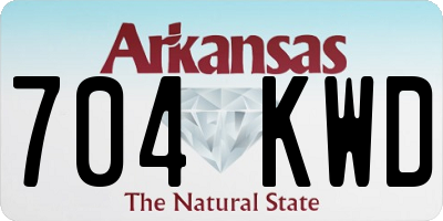 AR license plate 704KWD