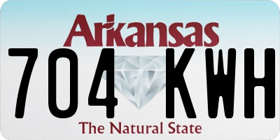 AR license plate 704KWH