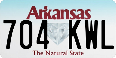 AR license plate 704KWL