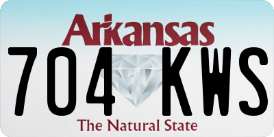 AR license plate 704KWS