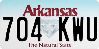 AR license plate 704KWU