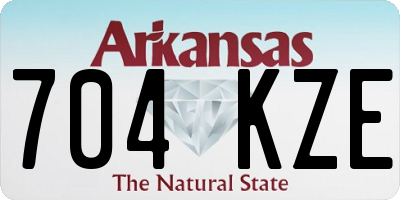 AR license plate 704KZE
