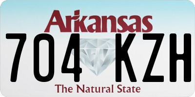 AR license plate 704KZH