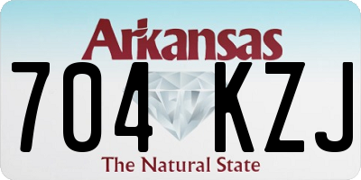 AR license plate 704KZJ