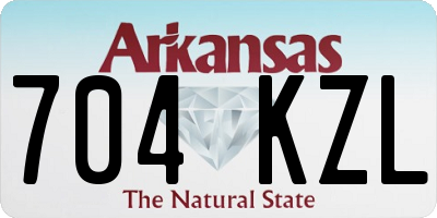 AR license plate 704KZL