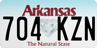 AR license plate 704KZN