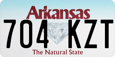 AR license plate 704KZT