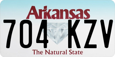 AR license plate 704KZV