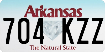 AR license plate 704KZZ