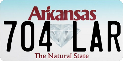 AR license plate 704LAR