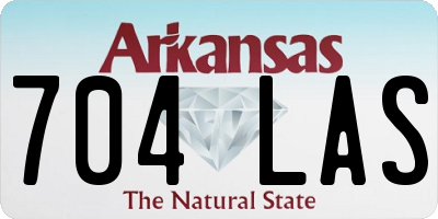 AR license plate 704LAS