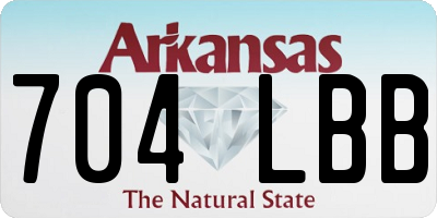 AR license plate 704LBB