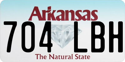 AR license plate 704LBH