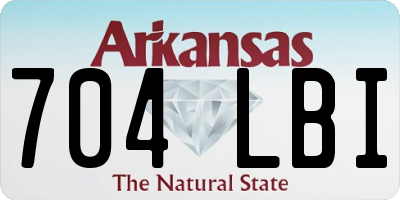 AR license plate 704LBI