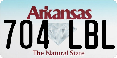 AR license plate 704LBL