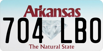 AR license plate 704LBO
