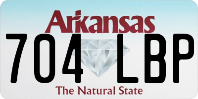 AR license plate 704LBP