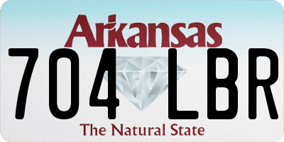AR license plate 704LBR