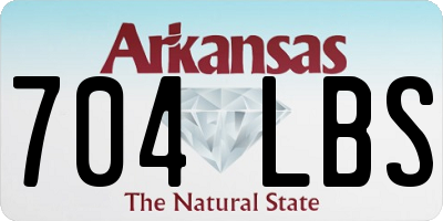 AR license plate 704LBS