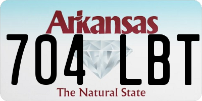 AR license plate 704LBT