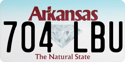 AR license plate 704LBU