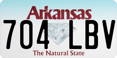 AR license plate 704LBV