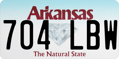 AR license plate 704LBW
