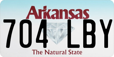 AR license plate 704LBY