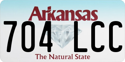 AR license plate 704LCC