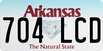 AR license plate 704LCD