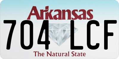 AR license plate 704LCF