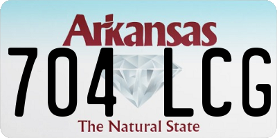 AR license plate 704LCG
