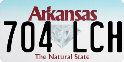 AR license plate 704LCH