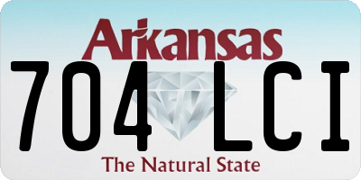 AR license plate 704LCI