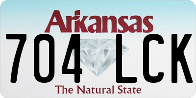AR license plate 704LCK