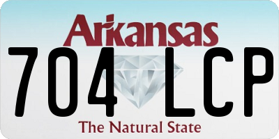 AR license plate 704LCP