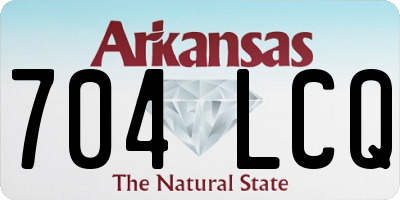 AR license plate 704LCQ