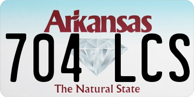 AR license plate 704LCS