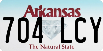 AR license plate 704LCY