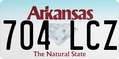 AR license plate 704LCZ
